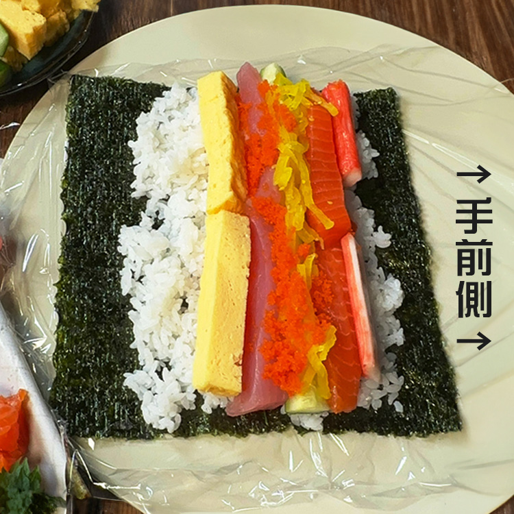 飯を均一にのばす画像